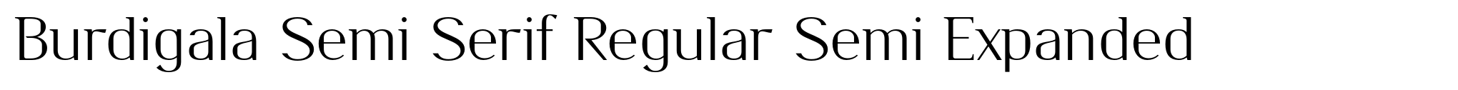 Burdigala Semi Serif Regular Semi Expanded image
